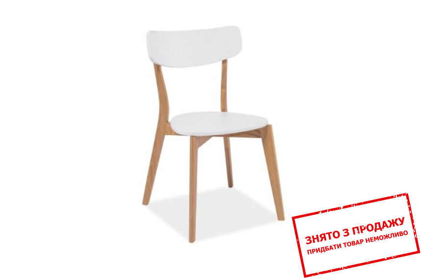 Стілець Signal Mosso Білий/дуб