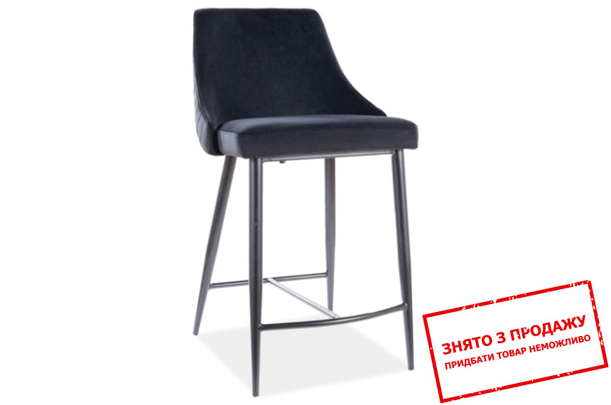 Барний стілeць Signal Piano B H-2 Velvet Чорний