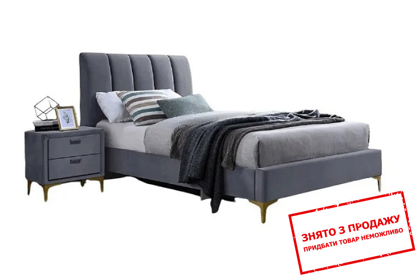 Ліжко (з ламелями) Signal Mirage Velvet 90x200 односпальне