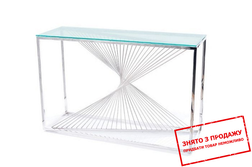 Стіл-консоль Signal Flame C Прозорий/хром