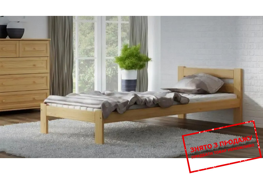 Ліжко дерев'яне (з ламелями) односпальне Venger Еко-4 120х200