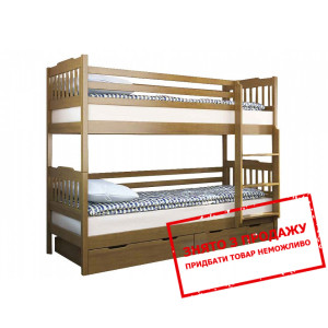 Ліжко двоярусне дерев'яне Venger Єва з 2 шухлядами...