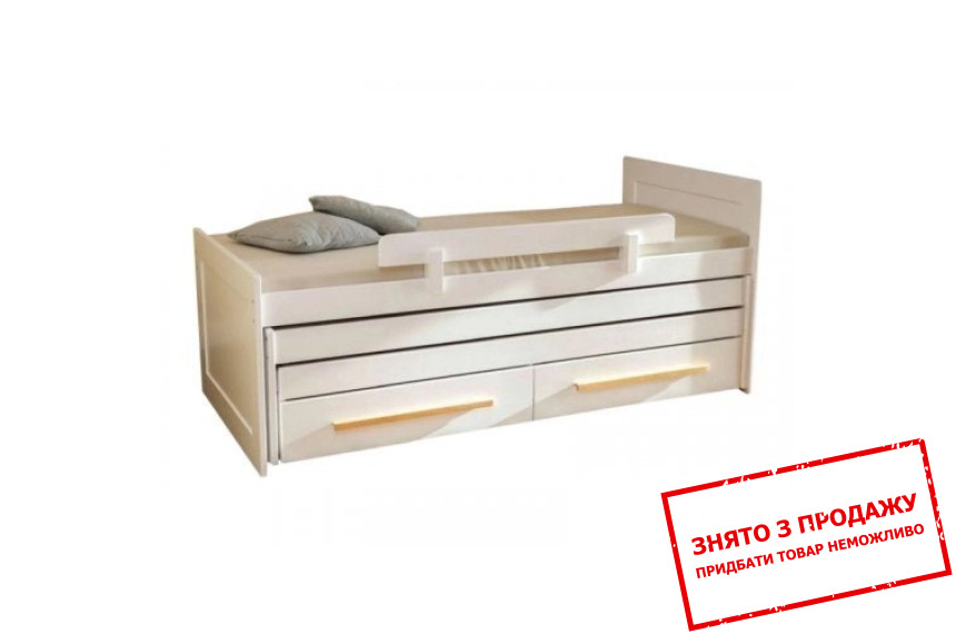 Ліжко трьохспальне дерев'яне Venger Ніколь з 2 шухлядами