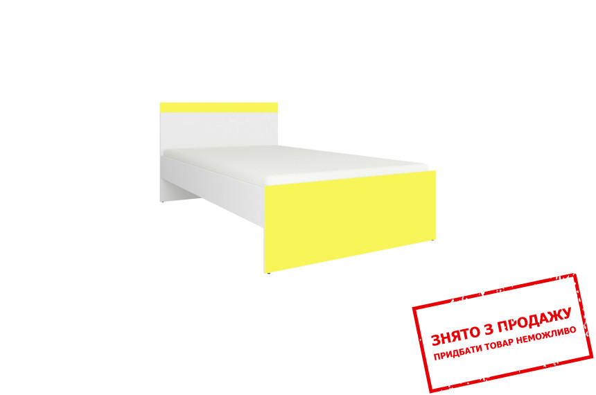 Ліжко (каркас) Мобі LOZ90 Гербор односпальне Німфеа альба/уніколор жовтий