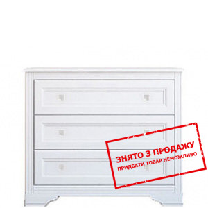 Комод Клео / Kleo 3S Гербор з 3 шухлядами Білий...