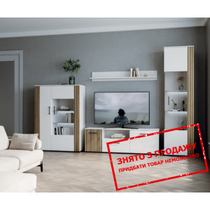 Стінка у вітальню Ліберті / Liberty БРВ Білий альп...