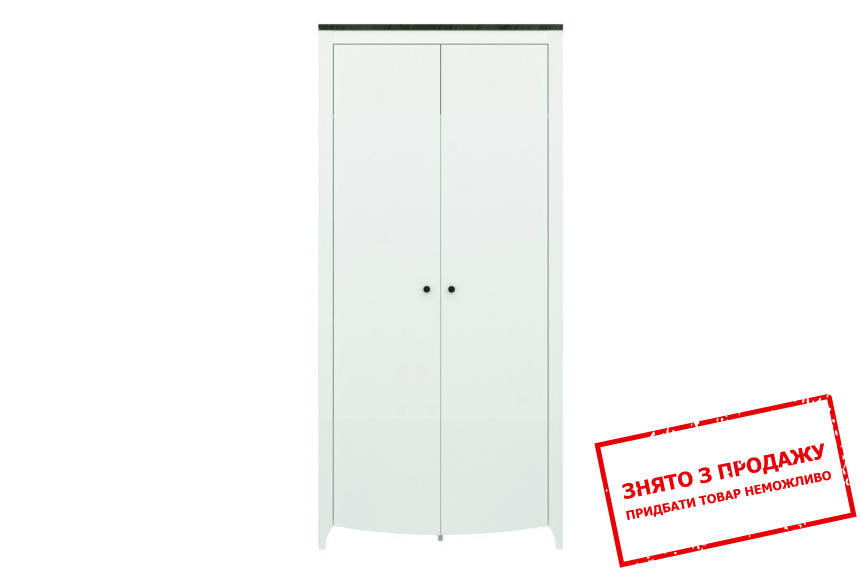 Шафа комбінована Каріна / Karina SZF2D Гербор 2-дверна Попелястий/антрацит