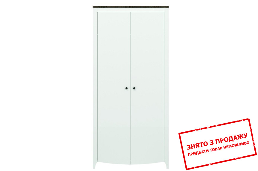 Шафа для одягу Каріна / Karina SZF2D Гербор 2-дверна Попелястий/антрацит