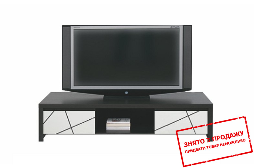 Тумба під ТВ Каспіан МДФ / Kaspian MDF RTV2S/14/40 БРВ з 2 шухлядами Венге магія/білий сніг