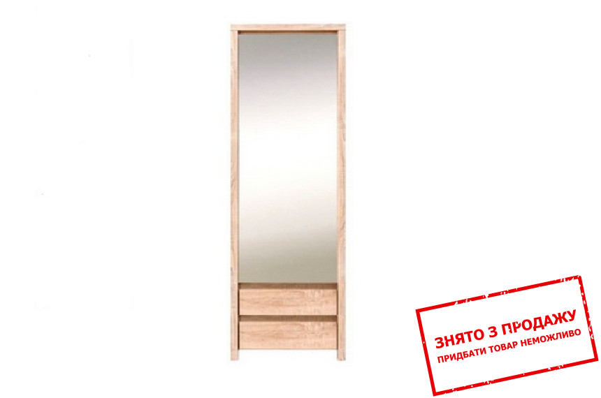 Шафа з дзеркалом Каспіан Дуб сонома SZF1D2S P БРВ