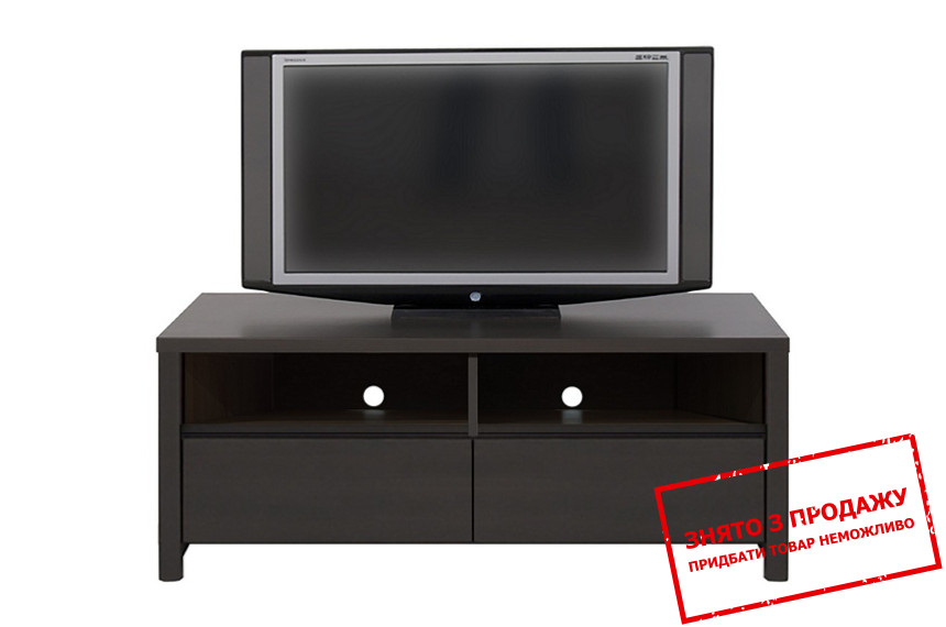 Тумба під ТВ Каспіан / Kaspian RTV2S/120 БРВ з 2 шухлядами Дуб мілано темний