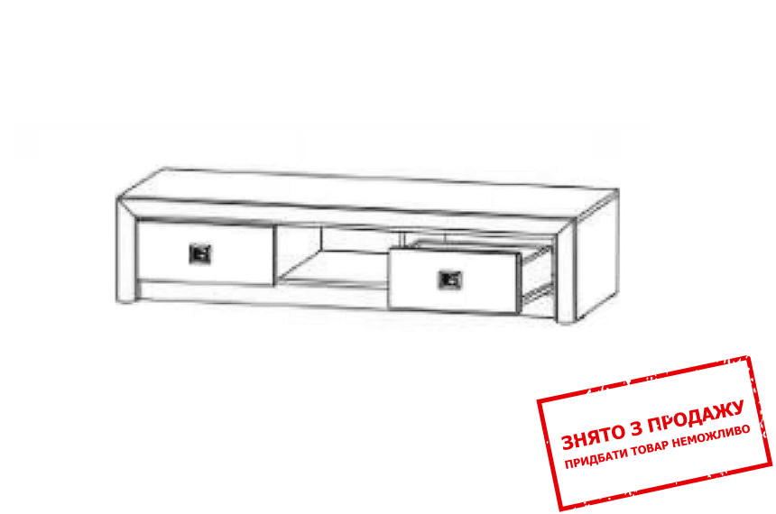 Тумба під телевізор Коен 2 Дуб темний хакі RTV2S БРВ