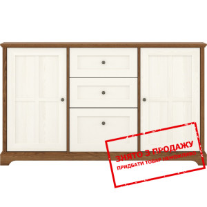 Комод Лана / Lana KOM2D2S1K Гербор 2-дверний з 3 шухлядами Горіх верона/ясен сніжний