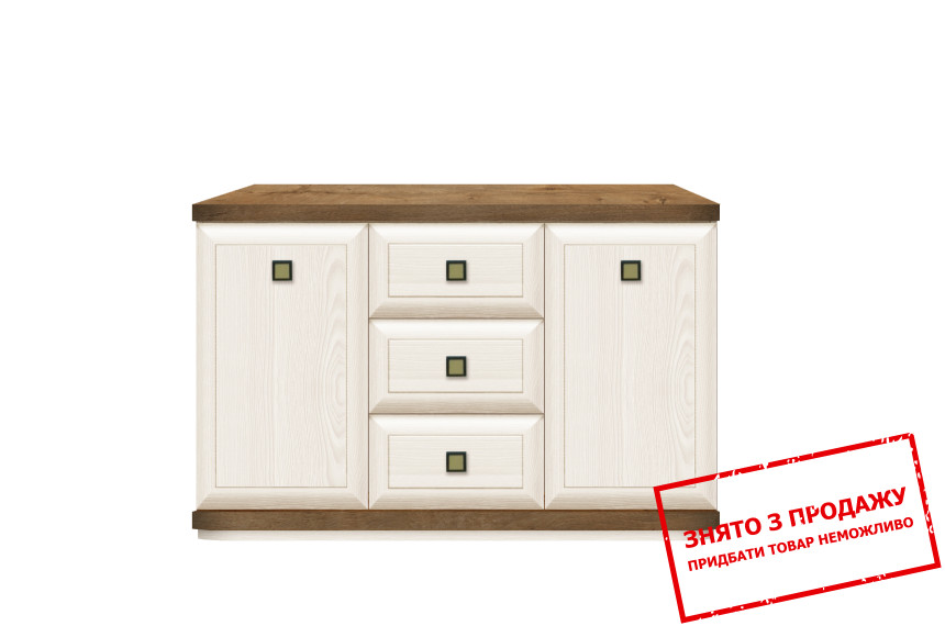 Комод Орегон / Oregon KOM2D3S БРВ 2-дверний з 3 шухлядами Сосна арізонська/дуб больцано