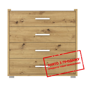 Комод Рутенія / Rutenia KOM4S Гербор з 4 шухлядами Дуб артизан/німфея альба