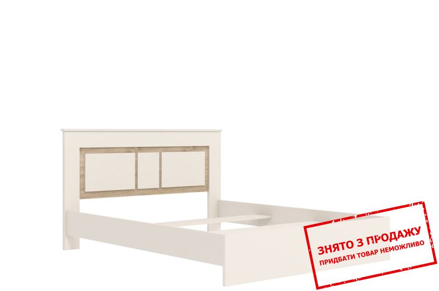 Ліжко (каркас) Сара / Sara LOZ160 Гербор двоспальне Кашемір/дуб сонома