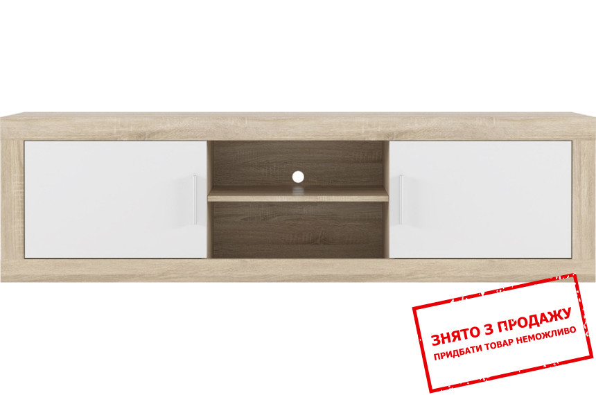 Тумба під ТВ Сара RTV180 Гербор 2-дверна Дуб сонома/німфеа альба