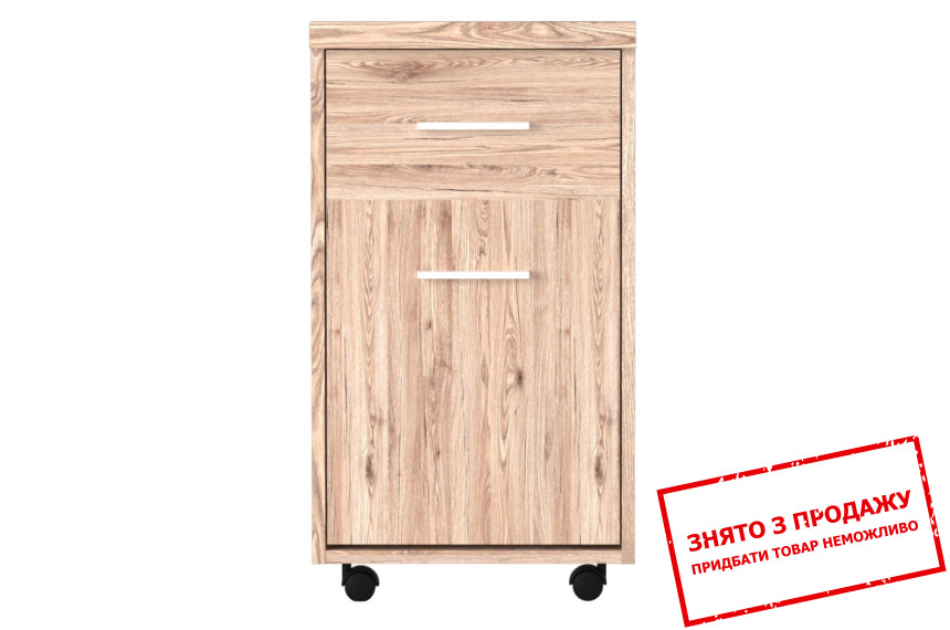 Тумба Шанталь / Shantal KON1D1S Гербор 1-дверна з 1 шухлядою Дуб санремо світлий