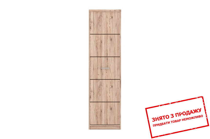 Пенал / Шафа з полицями Шанталь / Shantal REG1D Гербор 1-дверний Дуб санремо світлий