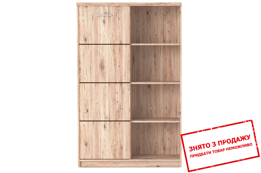 Пенал / Шафа з полицями Шанталь / Shantal REG1DO Гербор 1-дверний Дуб санремо світлий