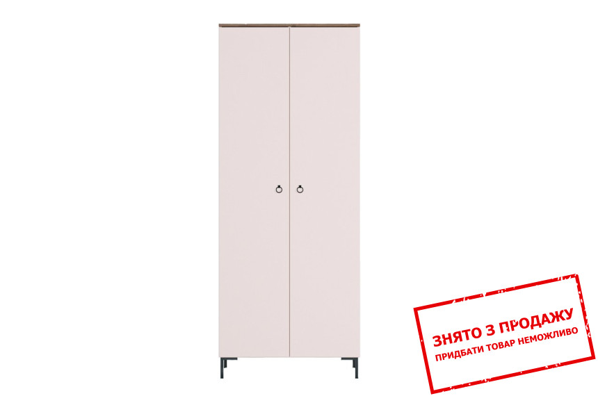 Шафа для одягу Сімпл / Simple SZF2D БРВ 2-дверна Кашемір/вяз ліберті світлий