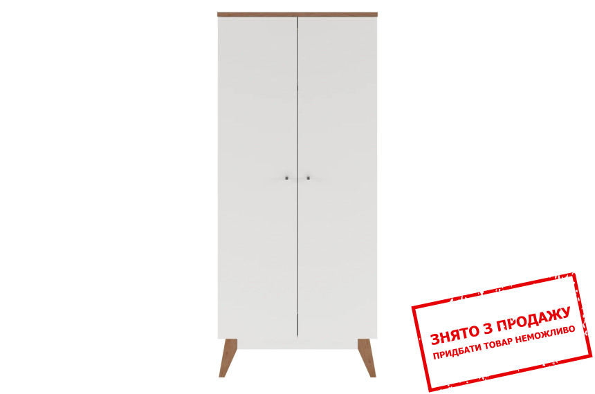 Шафа для одягу Тата / Heda SZF2D Гербор 2-дверна Німфея альба/горіх верона