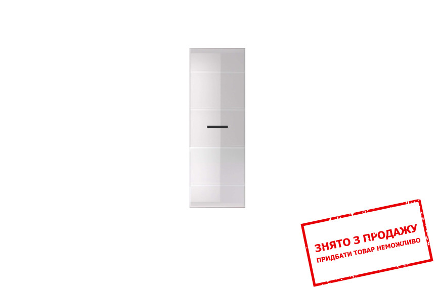 Пенал / Шафа з полицями навісна Вушер / Fever SFW1D Гербор 1-дверний Німфеа альба/білий глянець