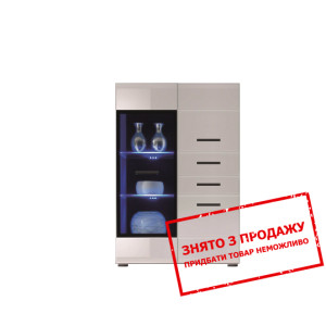 Комод Вушер / Fever REG1W2D2S L/P Гербор 3-дверний з 2 шухлядами Німфеа альба/білий глянець