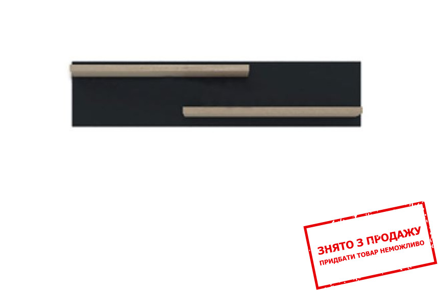 Полиця Вушер / Fever P110 Гербор Дуб сонома/чорний