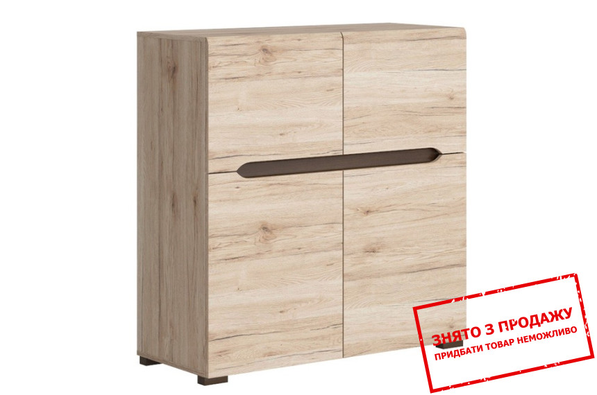 Тумба Ельпасо / Elpasso KOM4D Гербор 4-дверна Дуб санремо світлий
