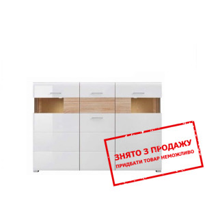 Комод-Вітрина з підсвічуванням Фан KOM2W1D1S/11/17 БРВ