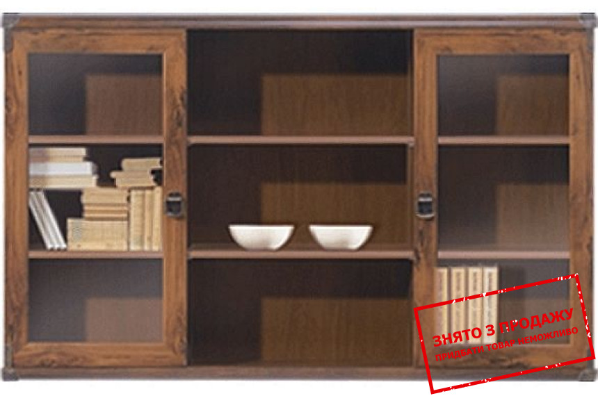 Вітрина-навісна Індіана JNAD2W/130 БРВ 2-дверна Дуб шутер