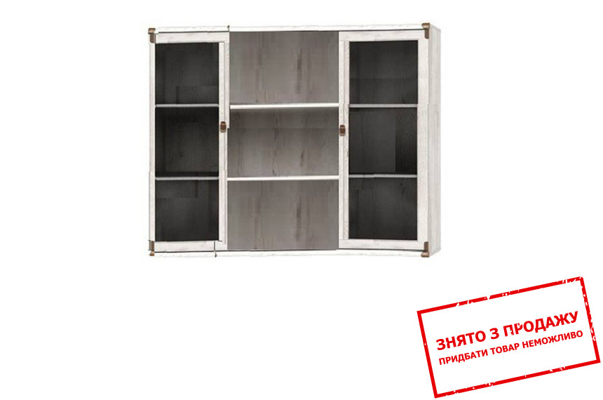 Вітрина навісна Індіана / Indiana JNAD2W/130 БРВ 2-дверна Сосна арізонська