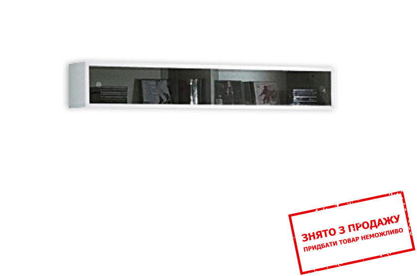 Полка-вітрина Янг Білий/білий глянець SFW2W/12 БРВ