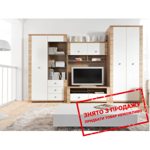 Вітальня Яспі Горіх Сальов/Білий блиск БРВ...