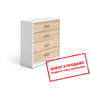 Комод Непо Німфея альба/дуб сонома KOM4S Гербор...