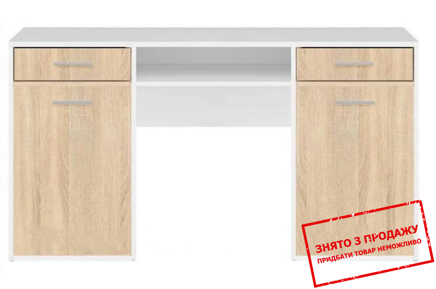 Стіл письмовий, комп'ютерний Непо Німфея альба/Дуб Сонома BIU150 Гербор