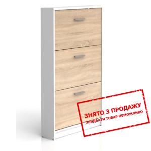 Тумба для взуття Непо Німфея альба/дуб сонома SFB3...