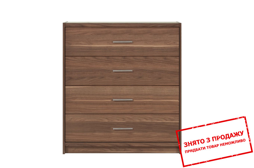 Комод Опен KOM4S Гербор з 4 шухлядами Горіх каліфорнійський