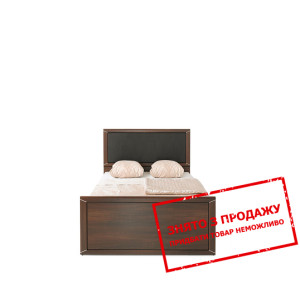 Ліжко  (каркас) (Вставка Чорна штучна шкіра BOOM-2...