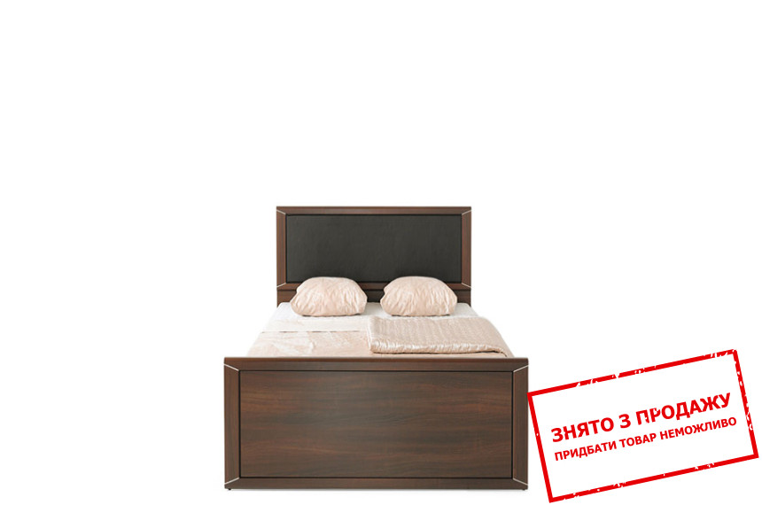 Ліжко  (каркас) (Вставка Чорна штучна шкіра BOOM-24) Палемо LOZ90K Гербор