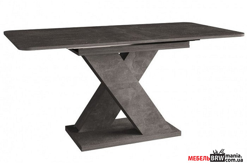 Стол раскладной Dark A Intarsio 120x80/160 Ателье темный