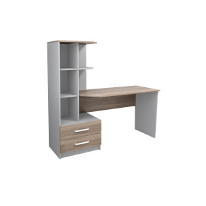 Стол компьютерный Dexter Intarsio с 2 ящиками Серы...