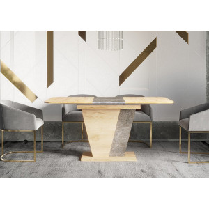 Стол раскладной Forest Intarsio 120x80/160 Дуб кра...