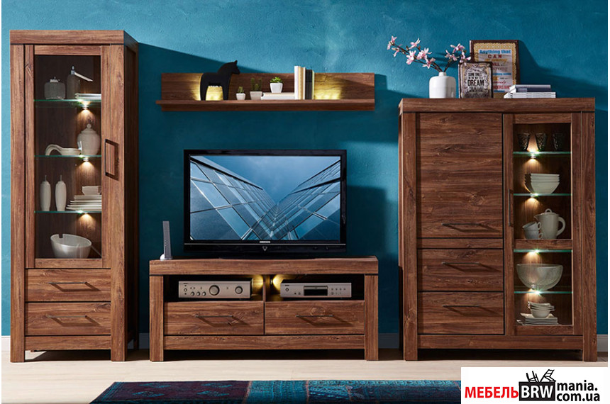 Стенка в гостиную Герман / Gent БРВ Дуб стирлинг