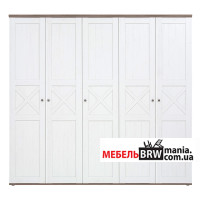 Шкаф платяной Тина / Stockholm SZF5D Гербор 5-дверный Сосна канйон/дуб сонома трюфель