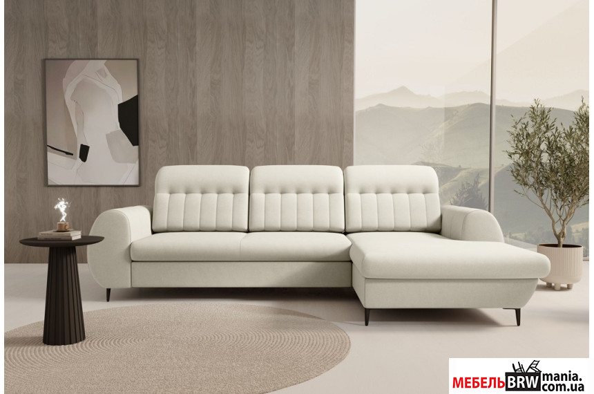 Диван кутовий розкладний Б'ЯНКО / BIANCO на ніжках