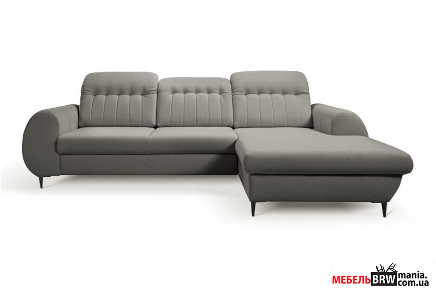 Диван угловой раскладной Б'ЯНКО / BIANCO Davis Monolith 92 правый на ножках Готов к отправке