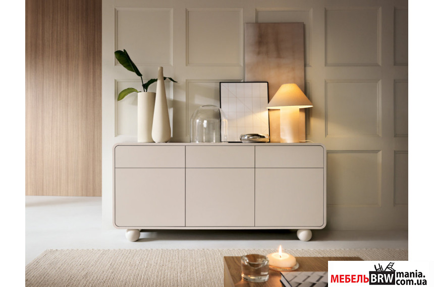 Комод Perfect Home Альбион / Albion KSZ160 3-дверный с 3 ящиками Кашемир