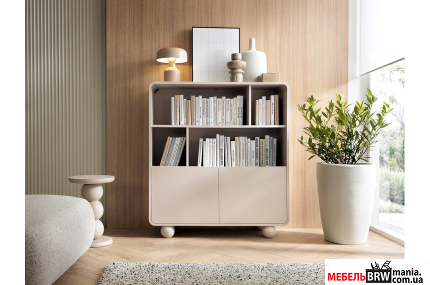 Стеллаж Perfect Home Альбион / Albion RG108 2-дверный Кашемир